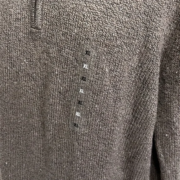 NEW Sonoma Men's Size XL Super Soft Knit 1/4 Zip Sweater Light Brown - Picture 7 of 10